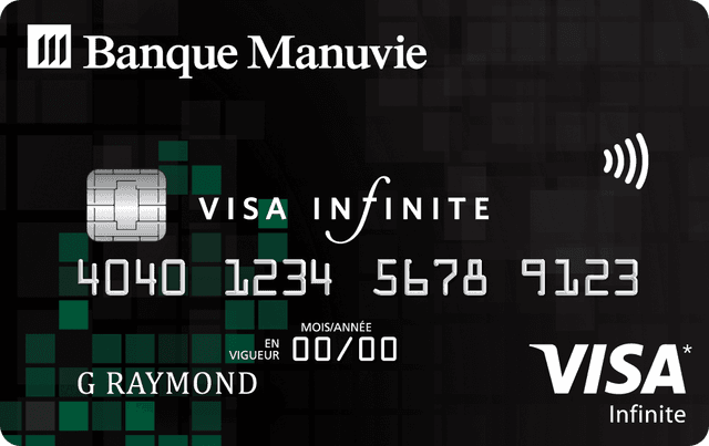 Carte Visa Infinite de la Banque Manuvie